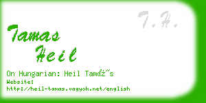 tamas heil business card